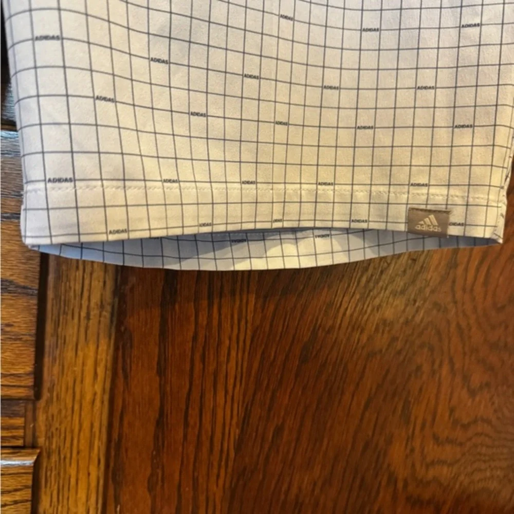 adidas Men's Blue Check Pattern Shorts